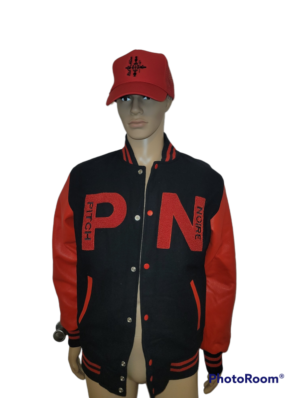 Black-Red Varsity Jacket